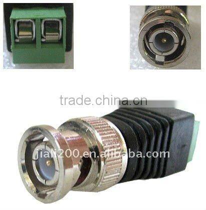 BNC male with screw for cctv camera
