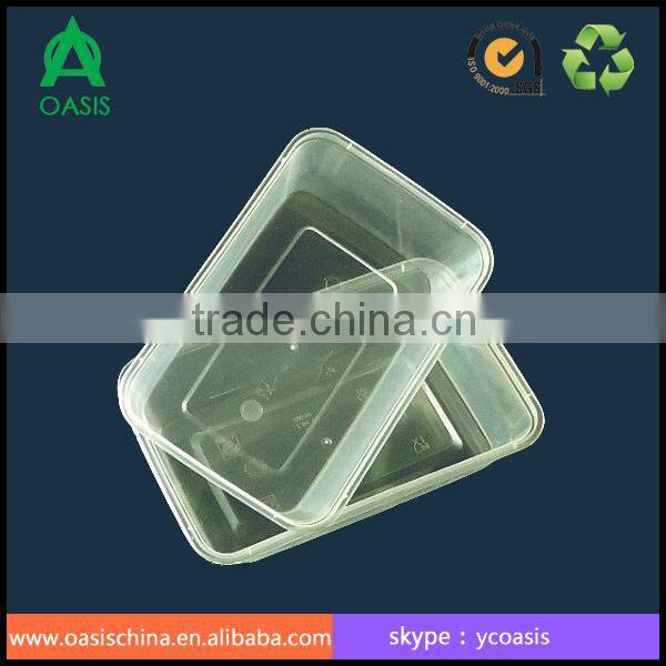 2000ML/2L PP plastic injection molded square food container