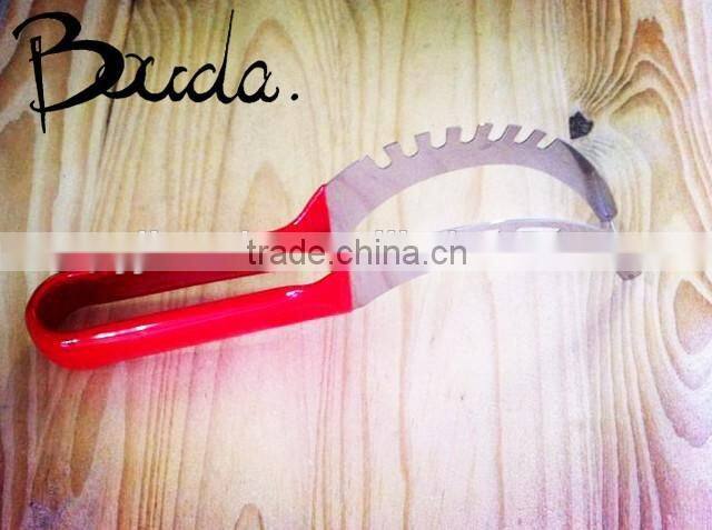 9" 2016 High quality hot sale metal watermelon cutter slicer with PVC handle BD-C5650