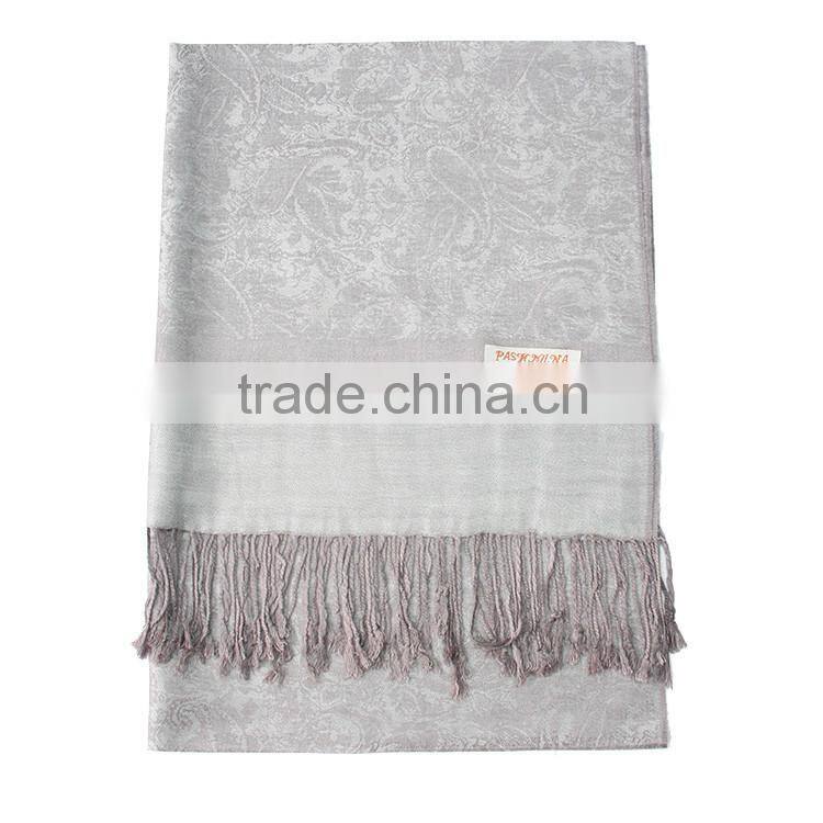 Fashion Reversible colors pashmina shawls canada Paisley Jaquard