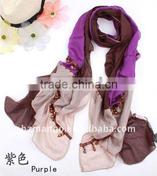 2016 latest fashion cotton/silk woman scarves