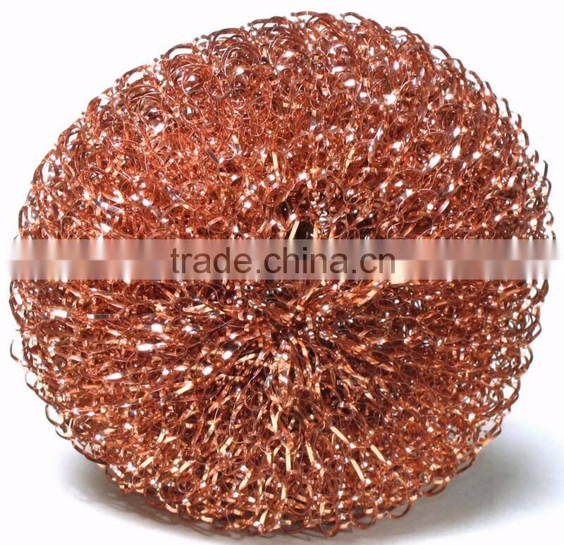 Kitchen copper mesh scourer