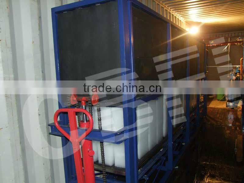 block ice making machine produce ice for fishing, cooling, low temperature