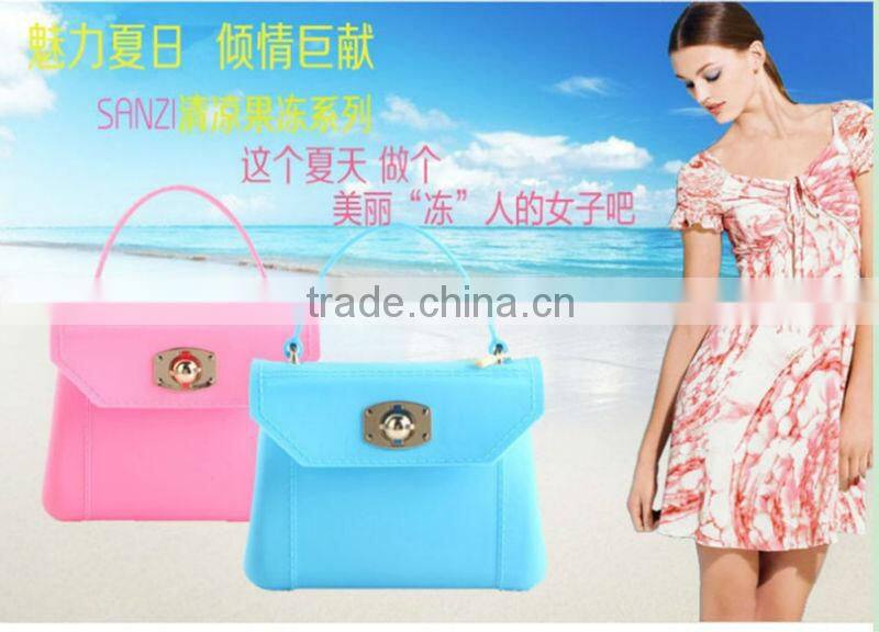 New Design Sky Blue Ladies Classy Shoulder Bag