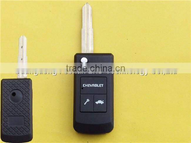 2 Buttons Modified Remote Flip Key Case Shell for Chevrolet Lova with right blade