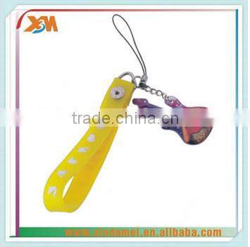 wholesale promotion zinc alloy die casting cell phone wrist strap (xdm-mps07)