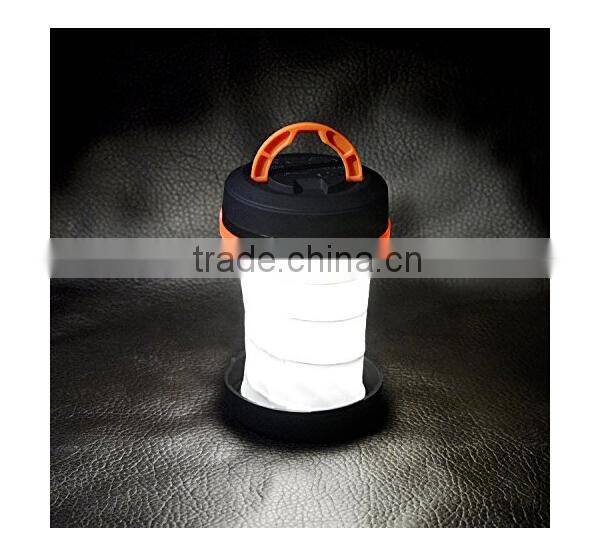 Flexible Portable Foldable Waterproof Led Camping Lantern Flashlight