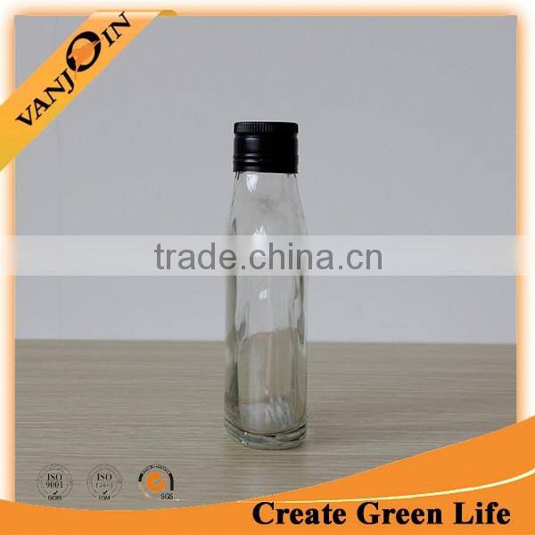 New Design 200ml Glass Wine Bottle With Flat Shape
