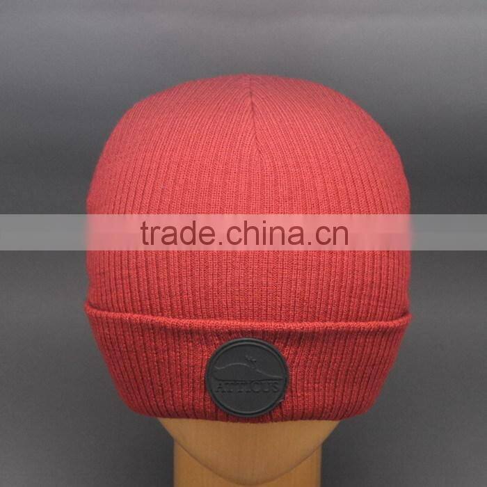 DESIGN YOUR OWN WINTER HAT WITH LATHER PATCH FOR MEN