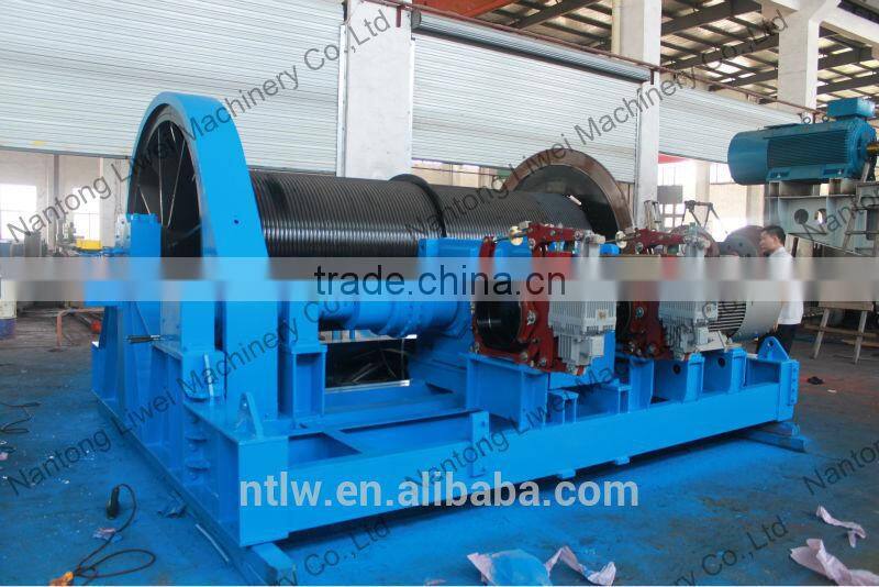 145KN double drum speed regulation winch