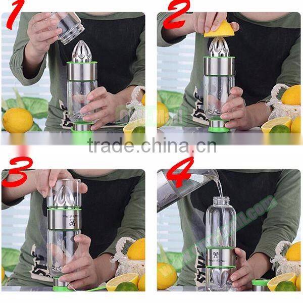 High Quality 500ml Fruit Infuser Water Bottle, Lemon Water Bottle