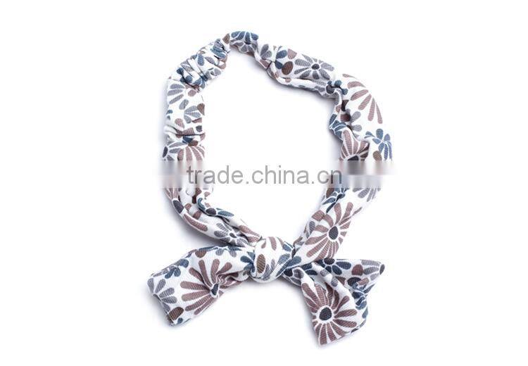 2015 New Cute Girls and Women Bowknot Hair bands Turban Knot Rabbit Headband Head wrap