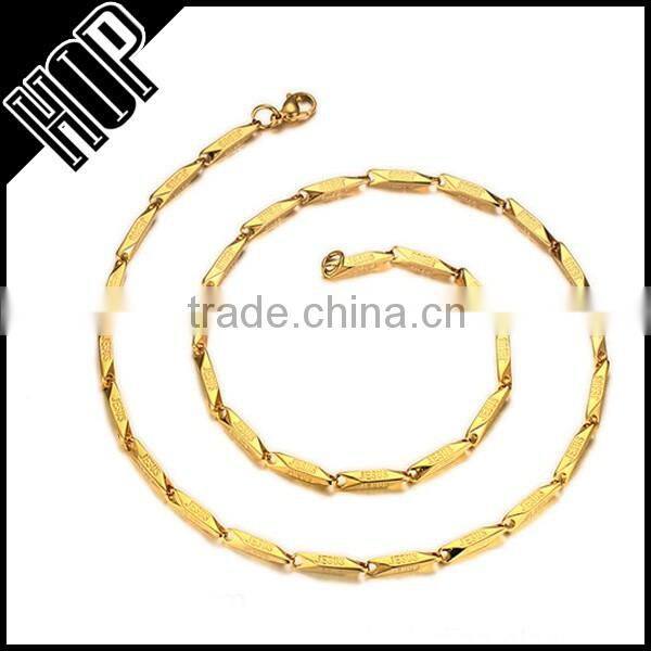 Fashion top sale stainless steel gold waterdrop link chain