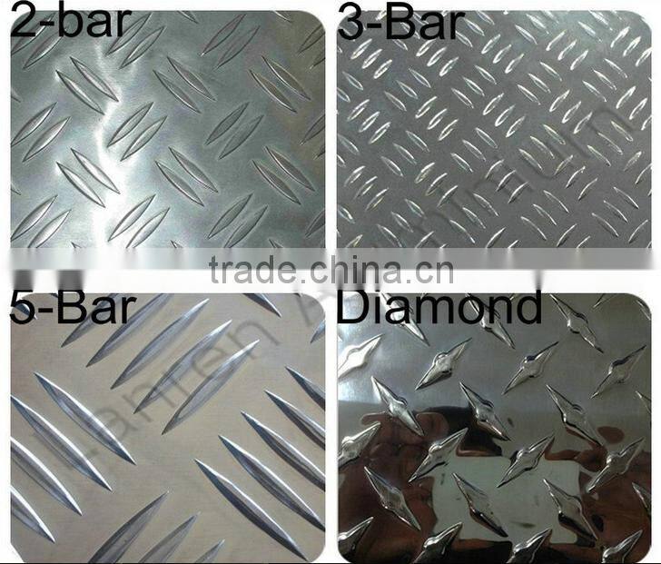 aluminum chequered sheet 3004 H14 H24 2mm to 6mm thick