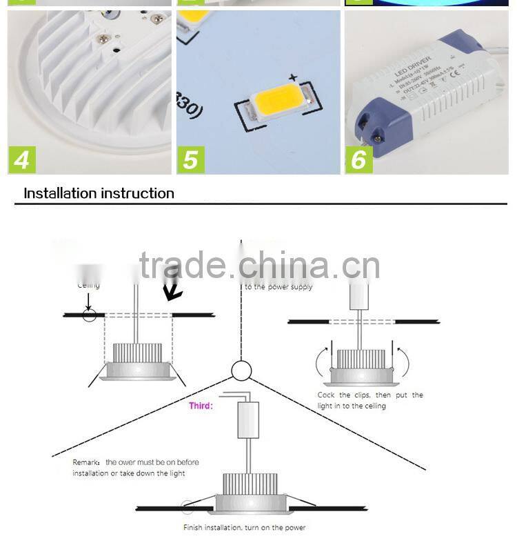 5+3W new model led ceiling light