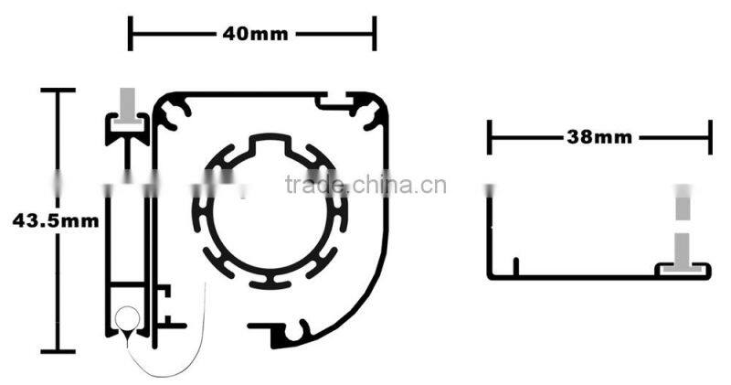 140cm* 150cm Aluminium retractable insect screen window roller-- MZL-1