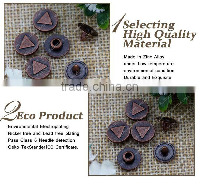 Factory Supply Denim Jeans Button and Rivet for Garment