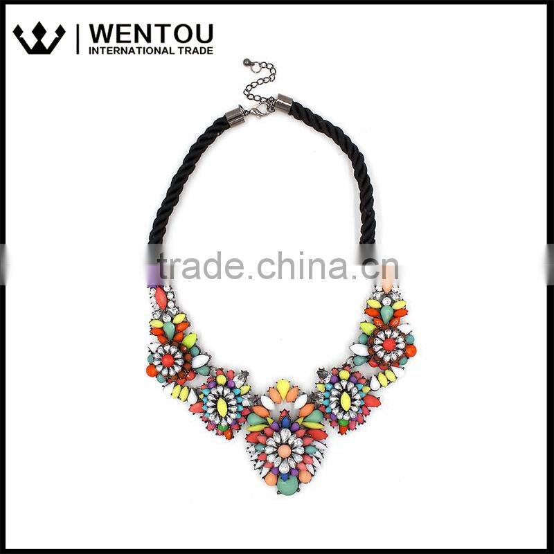 Hot Selling Fashion Style Colorful Mosaic Necklace