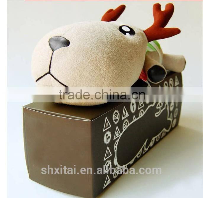 Reusable activated carbon car deodorizer Deer doll bag Bamboo Charcoal doll bag car decorative Deer doll