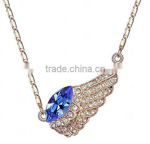 angel wing pendant charm pendant crystal pendant