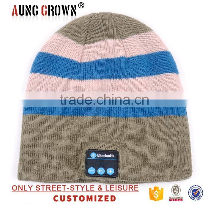 custom wholesale beanie/custom striped beanie hat/beanie beenie ski