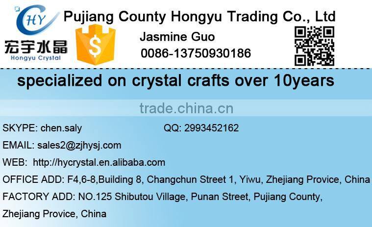 crystal glass time clock parts insert