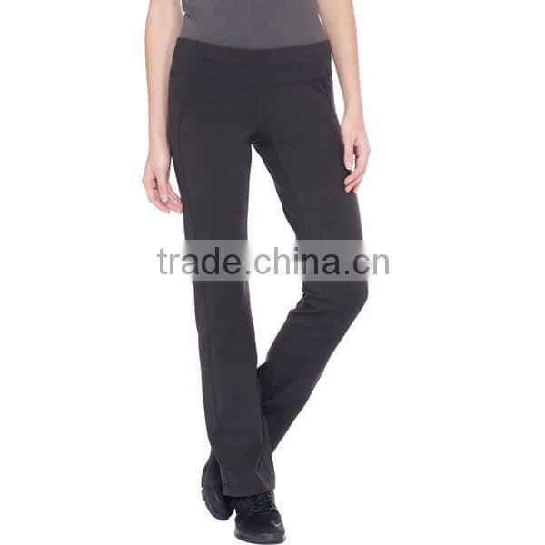 Nylon elastane Four-way stretch Semi-fitted low-rise ladies yoga pants