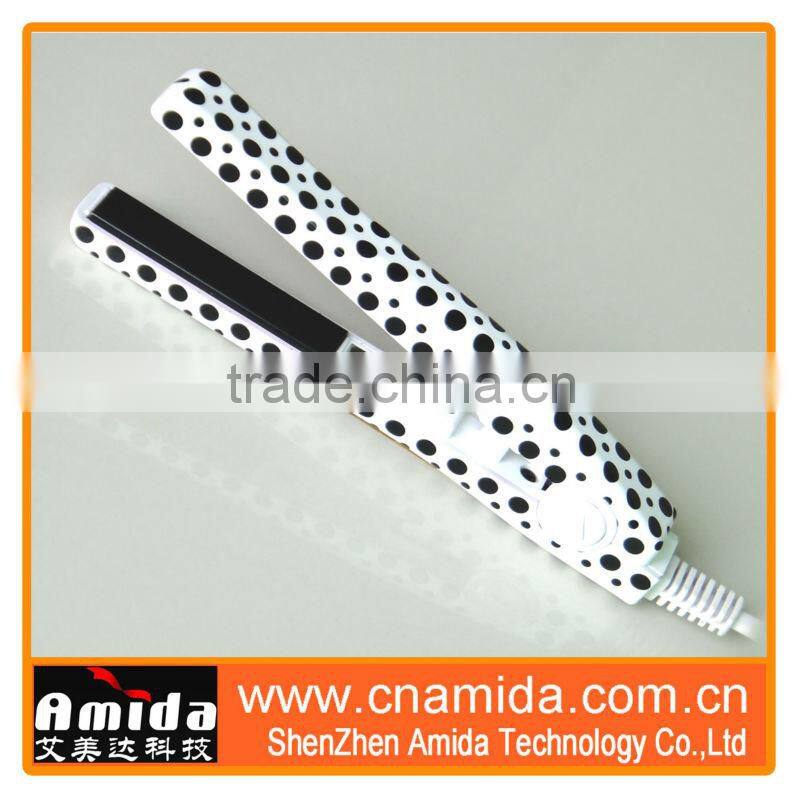 portable ceramic hair straightener for travel, ultrasonic infrared hair straightener