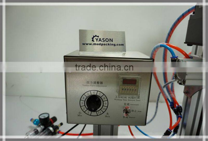 Semi Automatic Caps Twisting Machinery for Bottles Factory