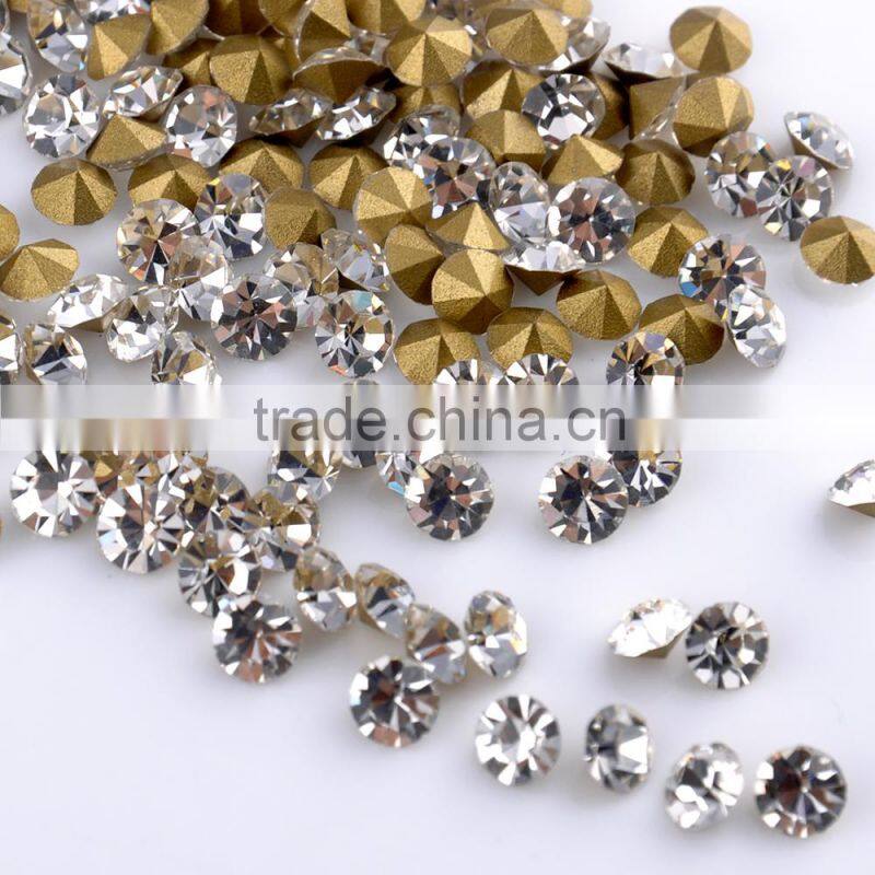 Bulk Glass Point Back Rhinestone stone chaton stone