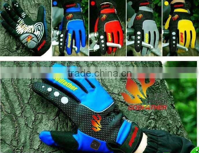 2012 new and colorful battery heating specialized bicycle gloves