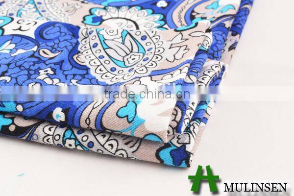 Shaoxing Textile woven paisley print rayon twill fabric