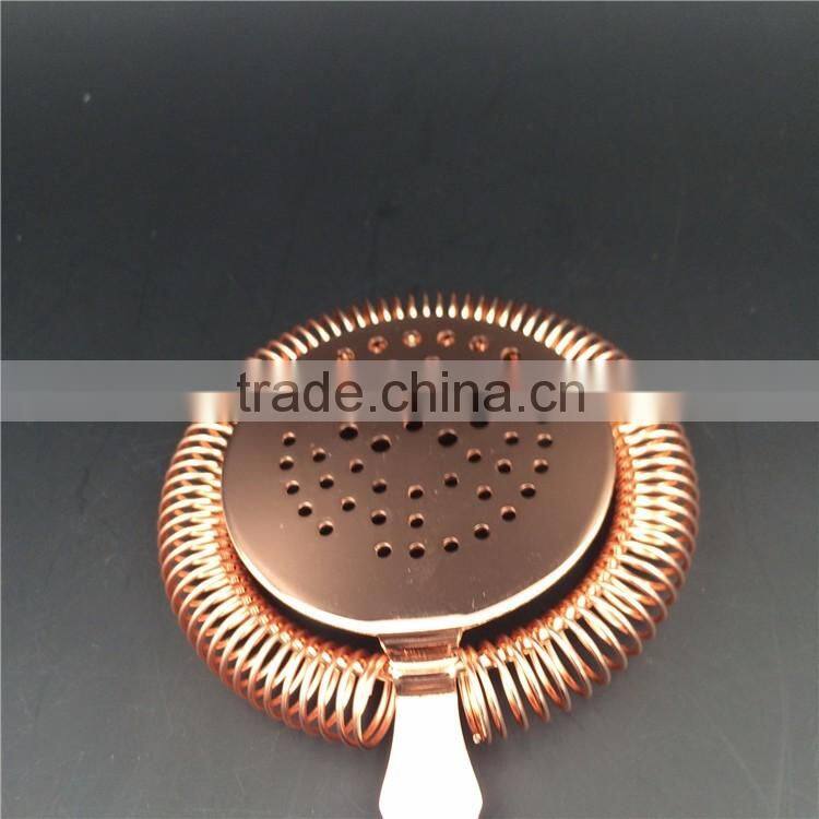 2016 new style smooth handle cocktail strainer,ice strainer,stainless steel ice strainer
