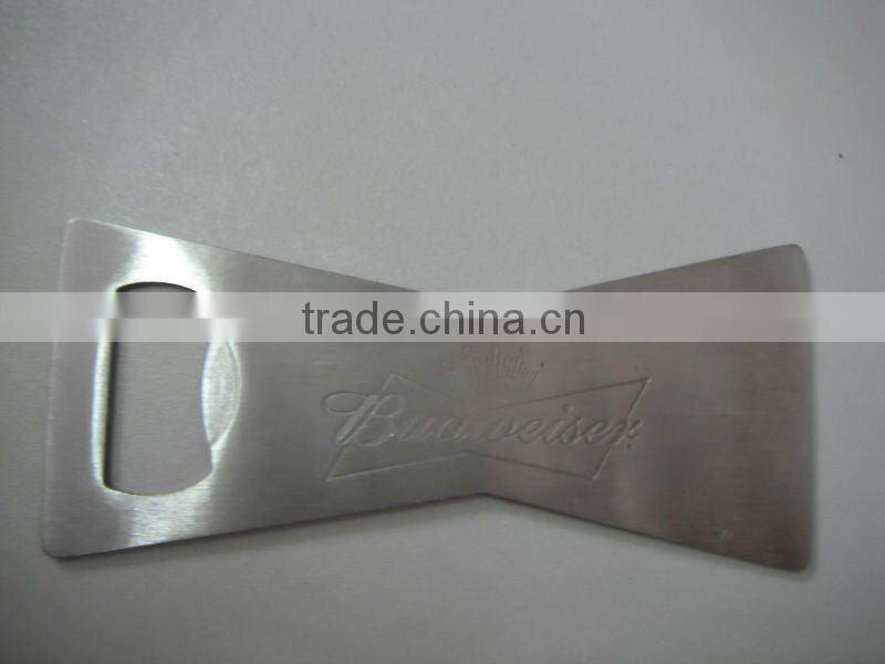 stainless steel wine corkscrew, flat bottle opener