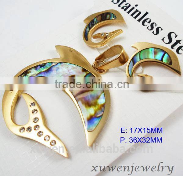 stainless steel costume jewelry necklace and earring sets