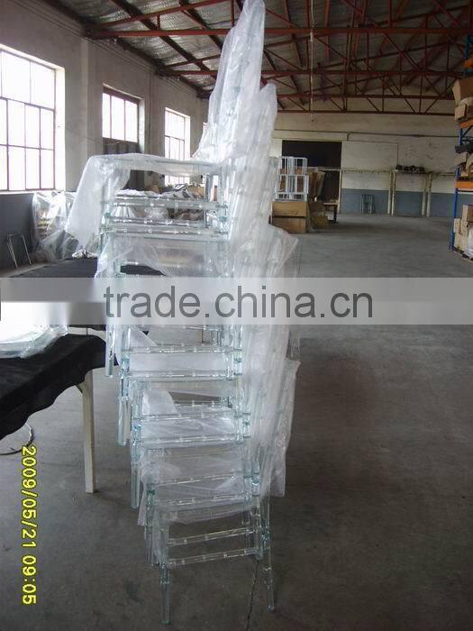 Wholesale China Stacking Clear Acrylic Chivari Chair/Wedding Tiffany Chair