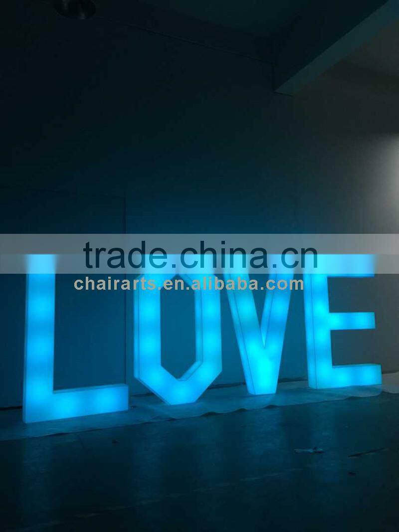 Remote Control LED Acrylic Light Up Light Letters For Sign