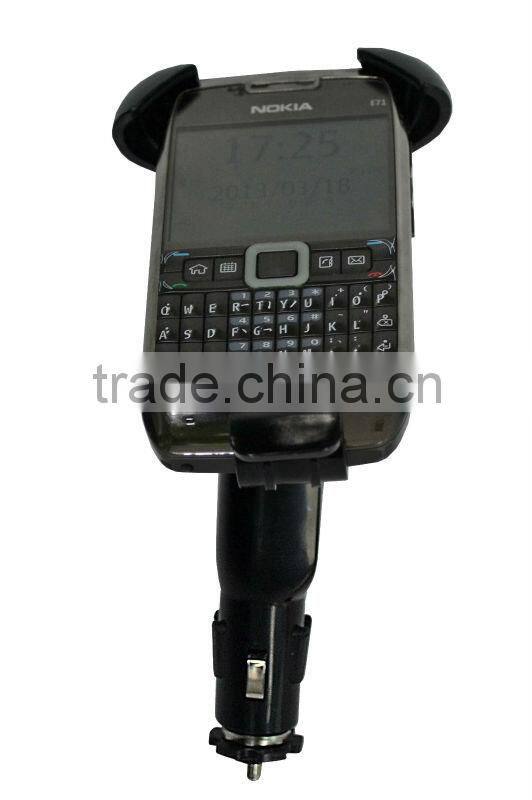 2016 newest car holder for iphone with car charger and USB power mount