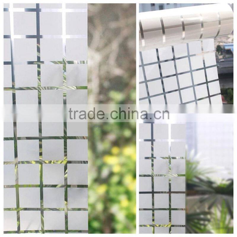 Frosted Glass Window Sticker Film Flower Cover Bathroom Office Privacy