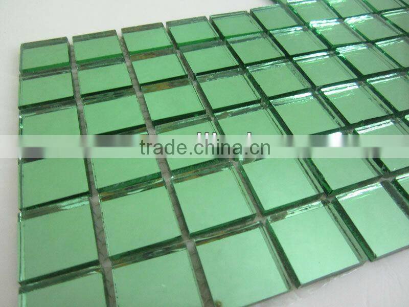 Hot sale square shape colored fashion mirror mosaic tile