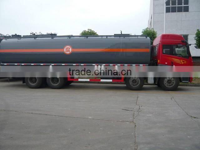 high quality new condition FAW 8X4 31000L flammable liquid tank truck