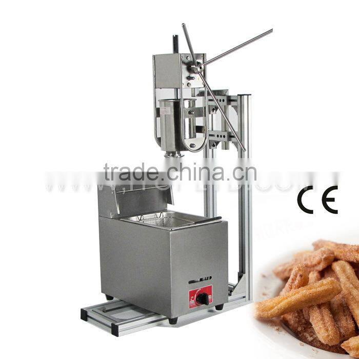 Stainless steel Churros Machine and Gas fryer