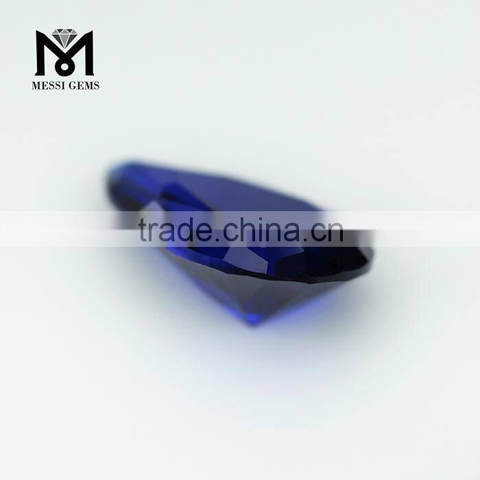 Wholesale Factory Price Pear Machine Cut 113# Loose Bule Spinel Gemstone
