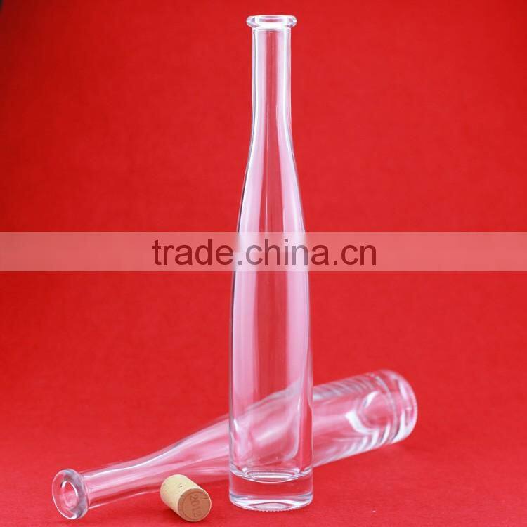 New design 1000ml glass bottle empty liquor bottle round spirit wine bottle