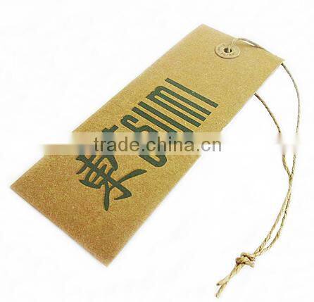 Silk Screen Print Kraft Paper Card Hangtag