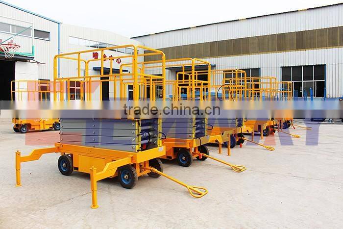 High performance mobile hydraulic manual platform lift for sale