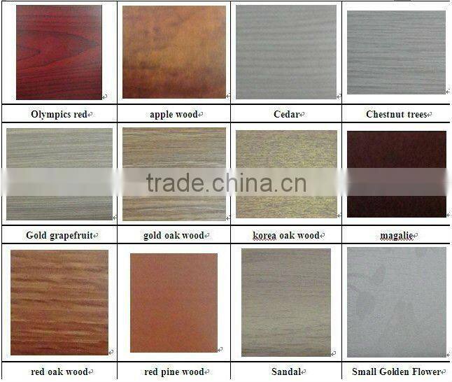 PVC Glass Door Filled with Fir Wood