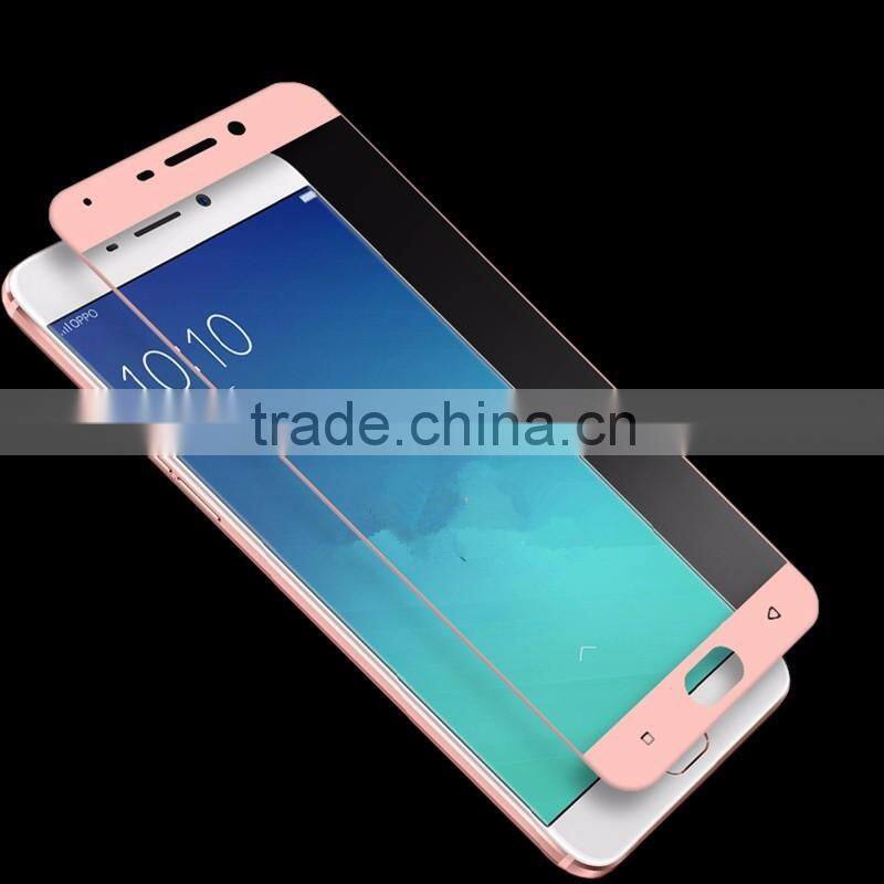 Full Coverage LCD Screen Protector Film Tempered Glass for Oppo R7 Plus R7S R9