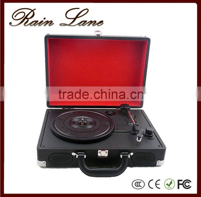 Rain Lane Colourful Mini Portable LP OEM Function Vinyl Turntable Retro Record Player