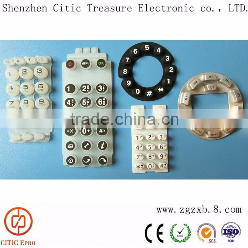 Custom Computer Keys Standard Car Remote Control Silicone Key Rubber Keypad